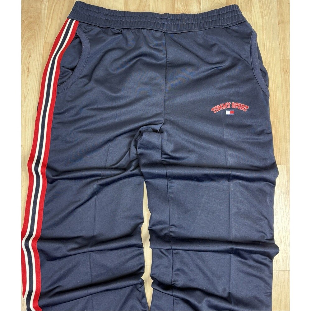 Vintage 90s Tommy Hilfiger Sweatpants / Track Pants / Size Medium / Navy - Picture 3 of 6